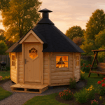 Fjordholz 6-Eck Grillkota Modell Nils 6m²