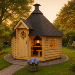Fjordholz 6-Eck Grillkota Modell Nils 9 m²