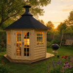 Fjordholz 6-Eck Grillpavillon Modell Gunnar 6m²