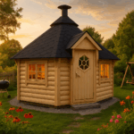 Fjordholz 8-Eck Grillkota Modell Lasse 12,0m² DeLu