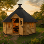 Fjordholz 8-Eck Grillkota Modell Lasse 17,0m² DeLu