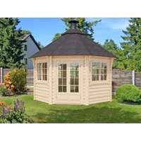 Fjordholz 8-Eck Grillpavillon Modell Gunnar 12m²| Rabatt: 26%