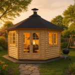 Fjordholz 8-Eck Grillpavillon Modell Gunnar 17m²