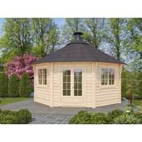 Fjordholz 8-Eck Grillpavillon Modell Gunnar 17m²| Rabatt: 26%