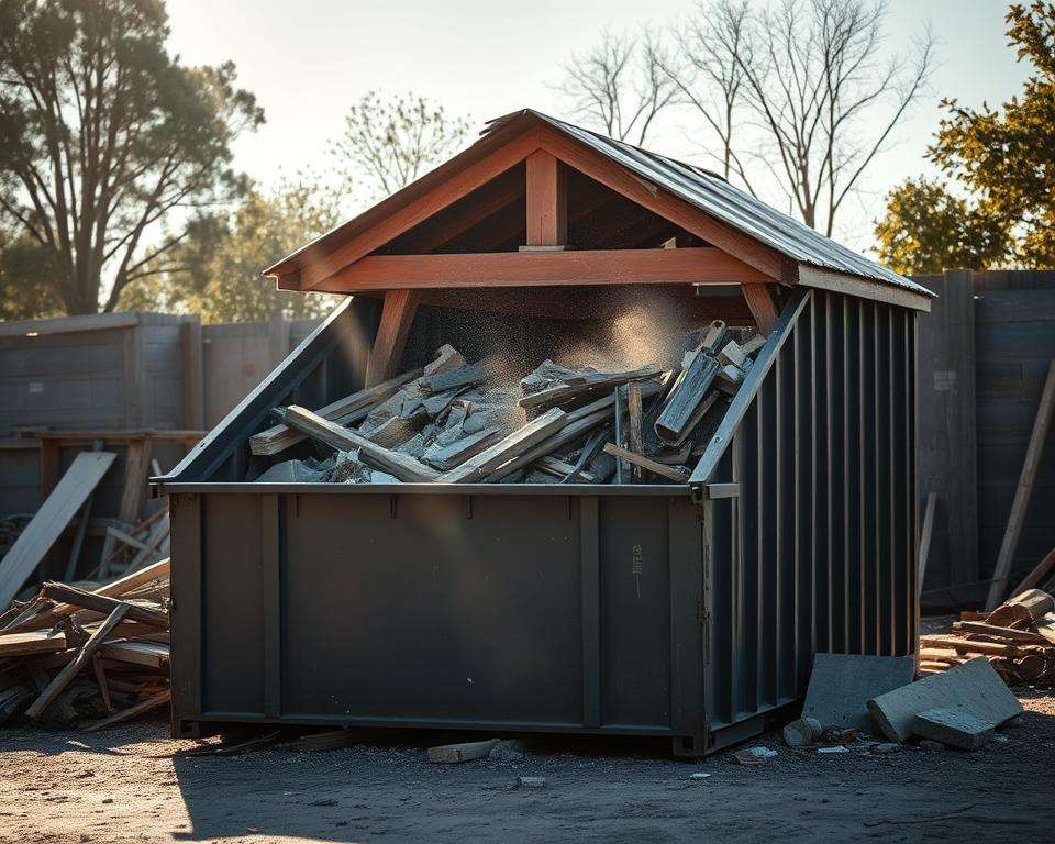 Abriss Container Materialtrennung