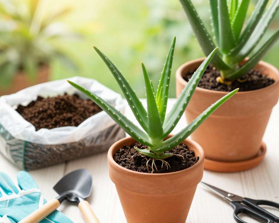 Aloe Vera Umtopfen Schritt-für-Schritt Aloe Vera Umtopfen Schritt-für-Schritt