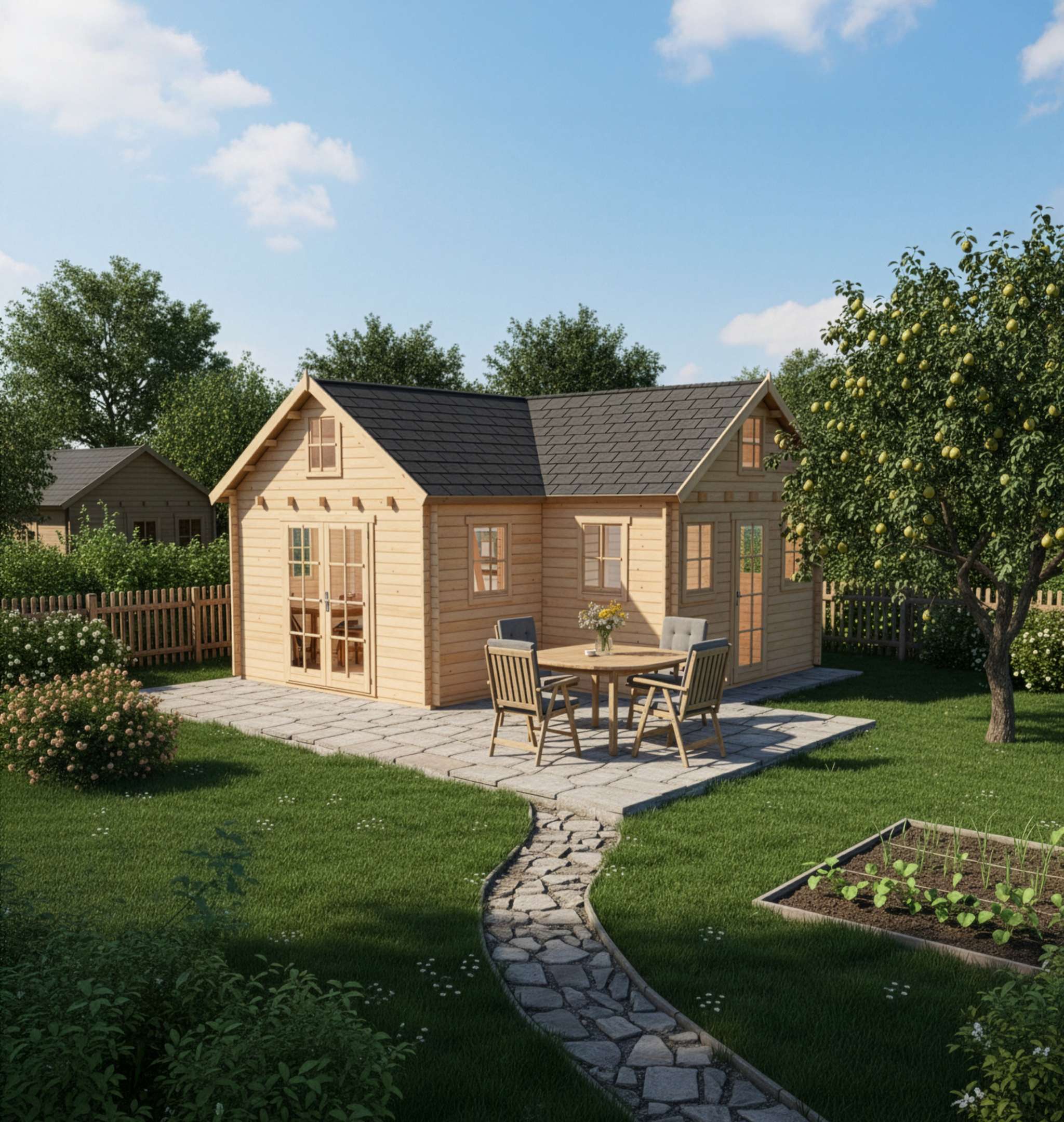 Alpholz Schrebergartenhaus Sabine