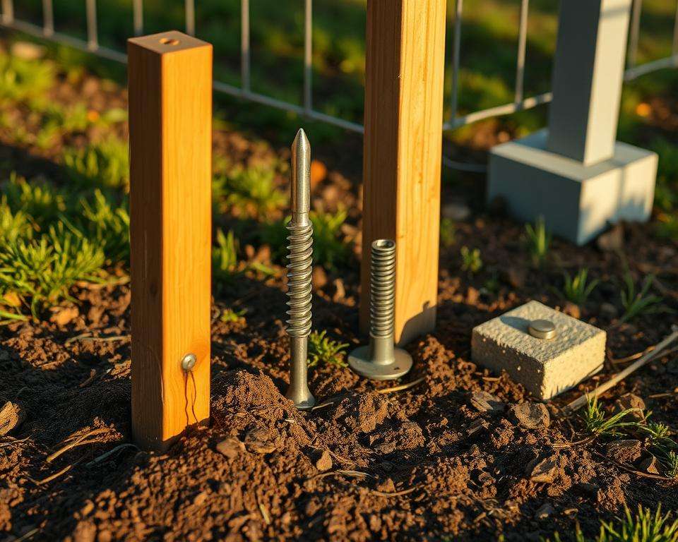 Alternative Befestigungsmethoden Sichtschutzzaun