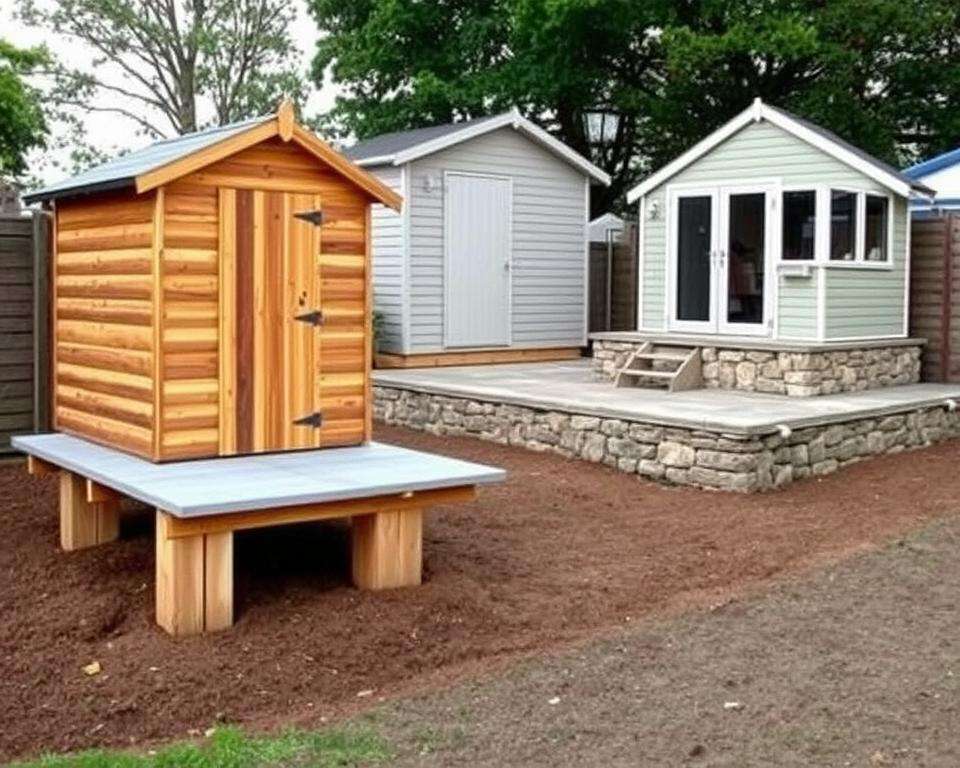 Alternative Fundamenttypen Gartenhäuser