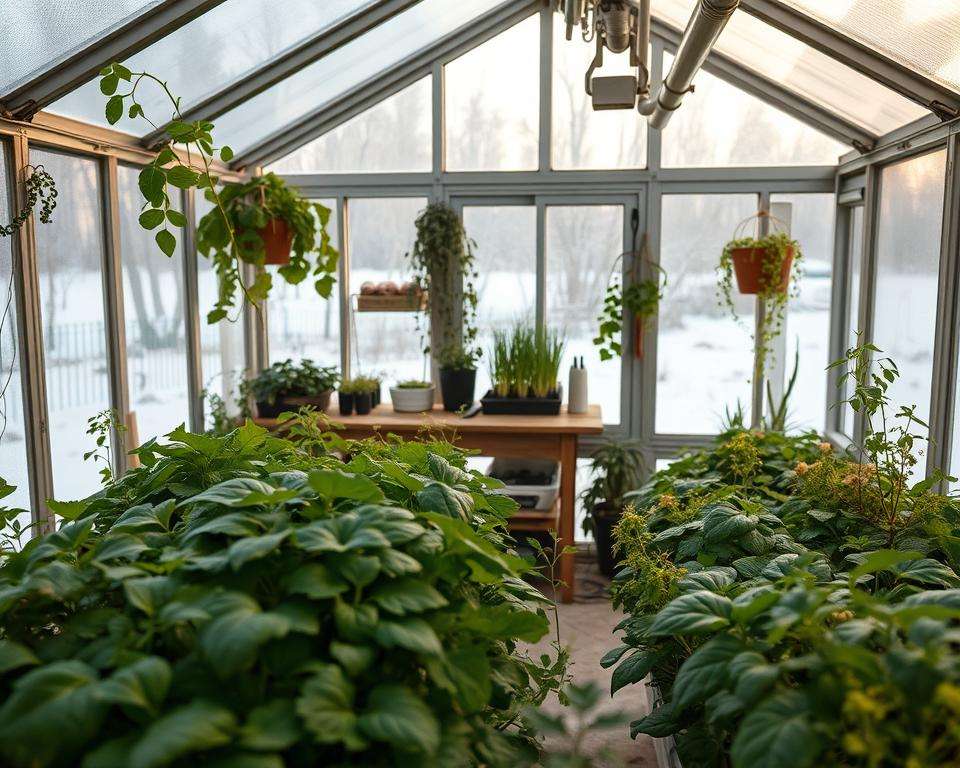 Alternative Gewächshaus Nutzung Winter