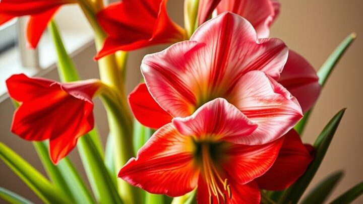 Amaryllis Pflege Kurzanleitung für prächtige Blüten