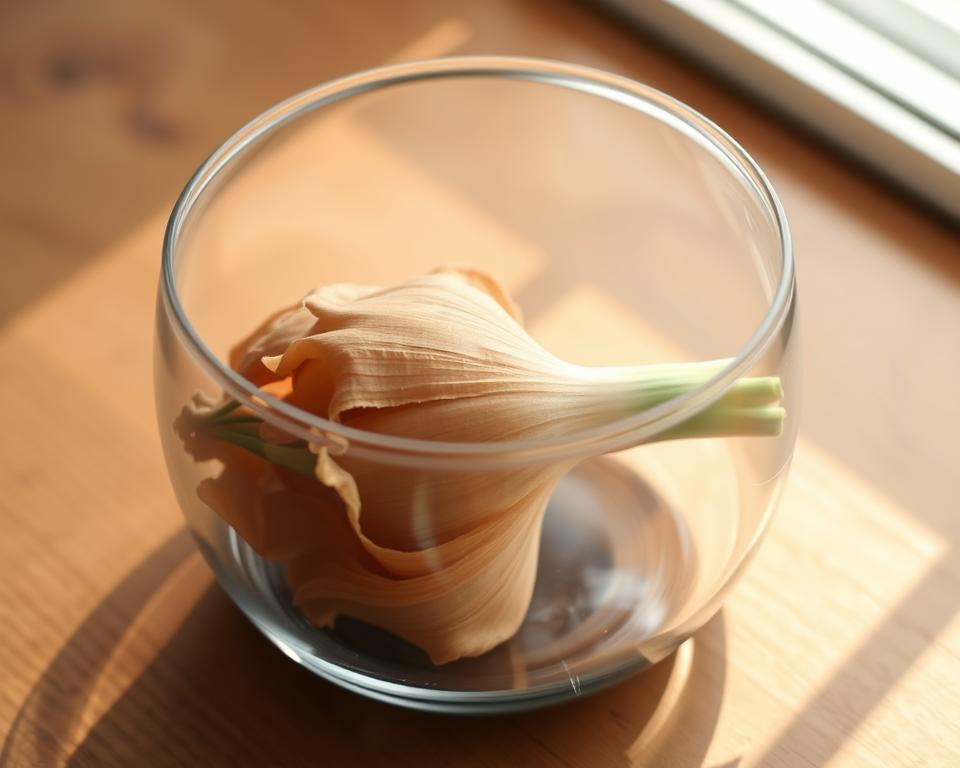 Amaryllis-Zwiebel Vorbereitung
