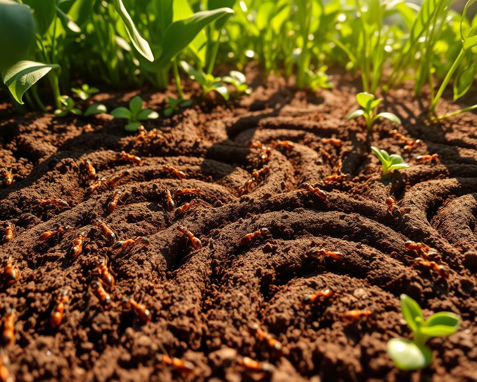 Ameisen im Garten Bodenlockerung