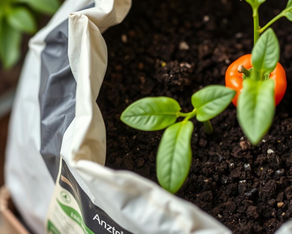 Anzuchterde für Paprika