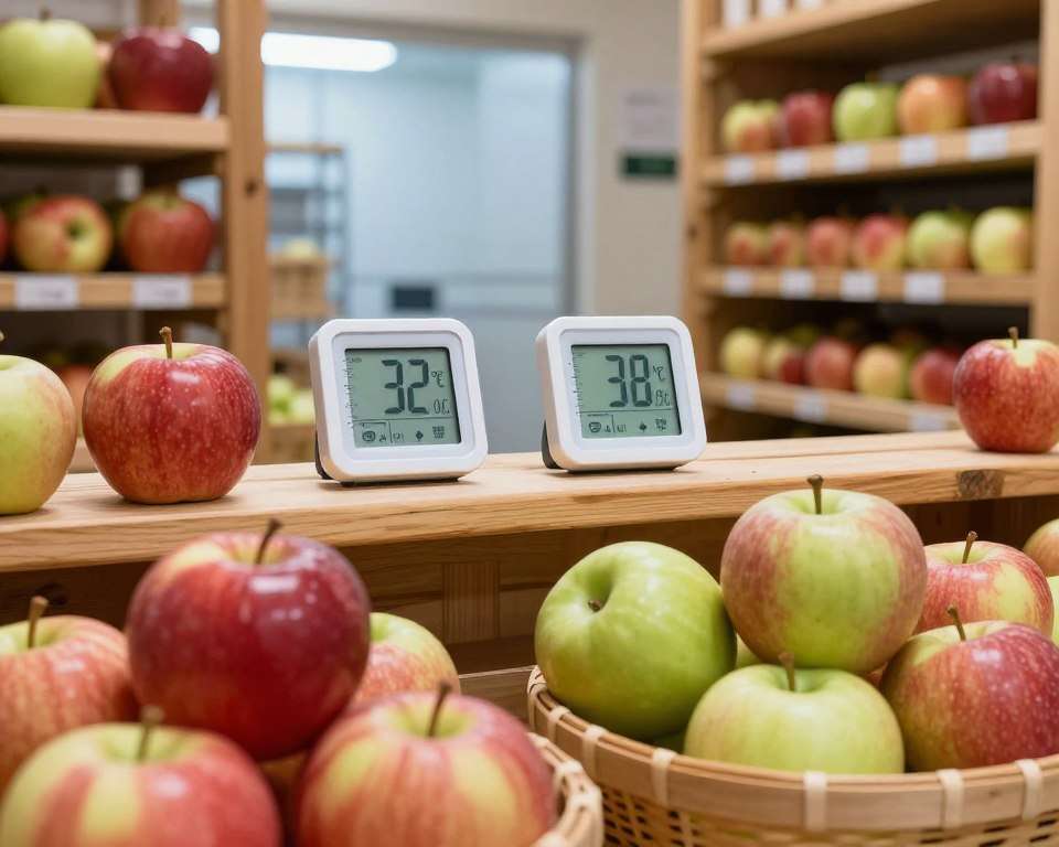Apfel Lagertemperatur und Luftfeuchtigkeit