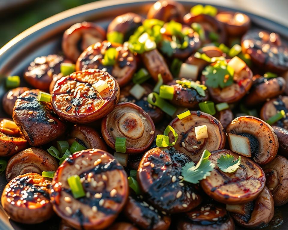 Asiatische Pilzmarinade Grillpilze