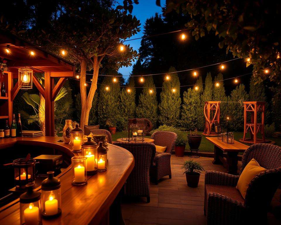 Atmosphärische Gartenbeleuchtung Atmosphärische Gartenbeleuchtung