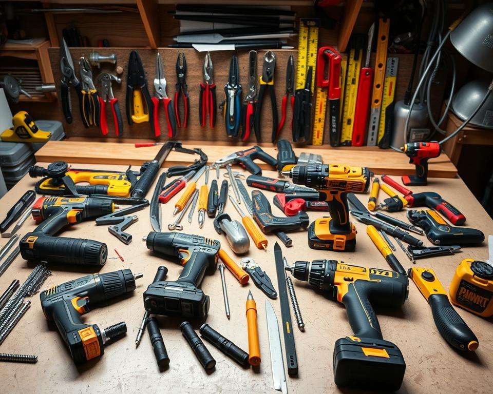 Aufbau Terrassendach Werkzeug