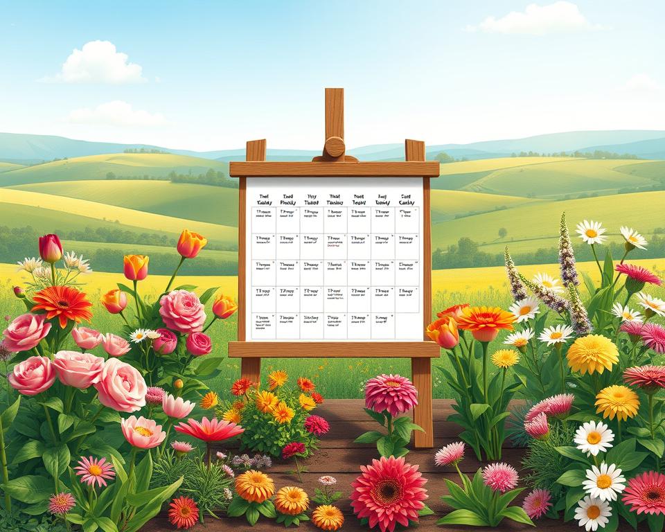 Aussaatkalender für Blumen