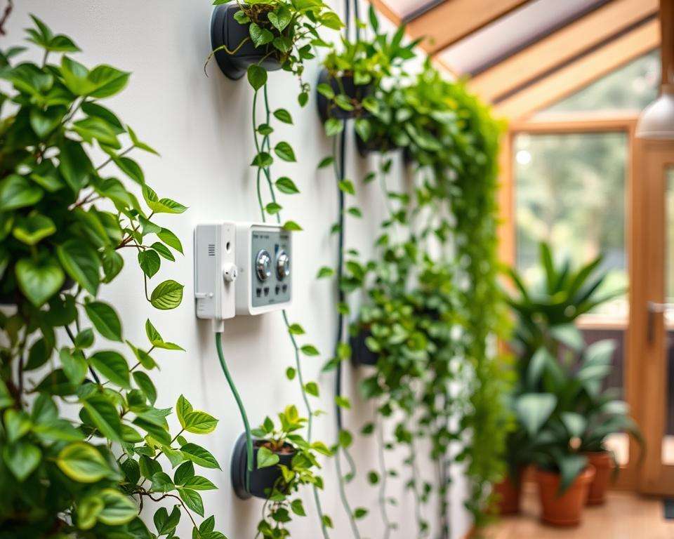 Automatische Bewässerung für Wandpflanzen