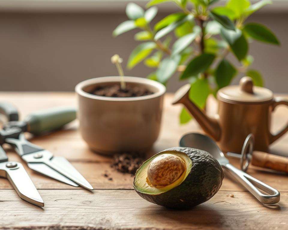Avocado Anzucht Materialien