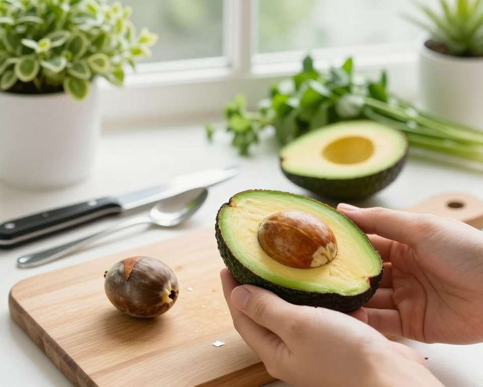 Avocadokern vorbereiten Anleitung