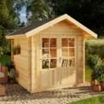 B-Ware Alpholz Gartenhaus Palma - Ohne Schutz-Imprägnierung|3x3m|Rabatt:33%