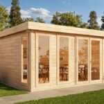 B-Ware Gartenhaus Aldo-28 B - Ohne Schutz-Imprägnierung|4x4m|Rabatt:30%