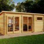 B-Ware Gartenhaus Atrium-E - Ohne Schutz-Imprägnierung 40 mm Wandstärke|6x4m|Rabatt:42%