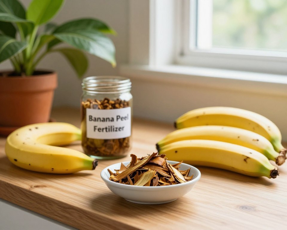 Bananenschalen Dünger Herstellung