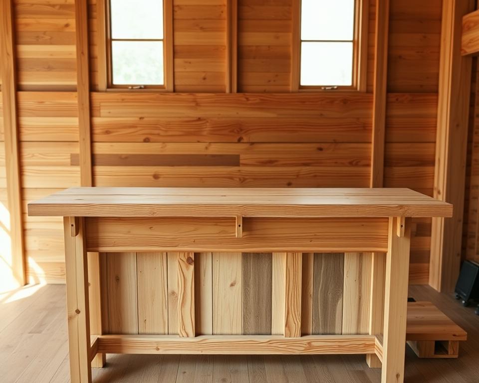 Bar selber bauen Arbeitsplatte
