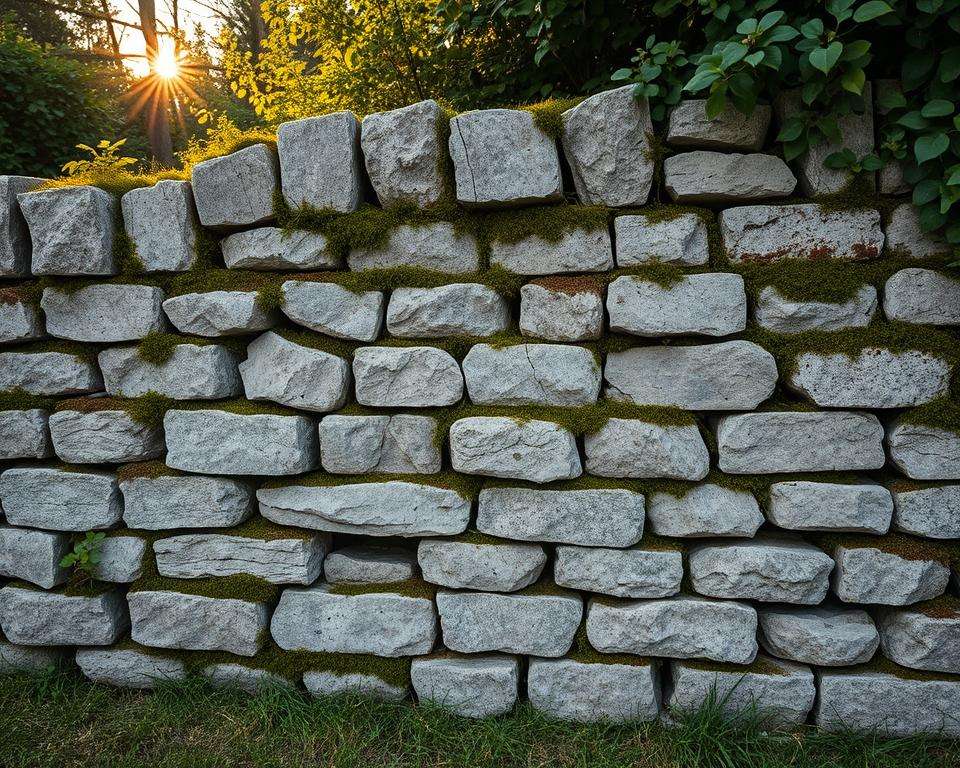 Bau Ruinenmauer Schritt für Schritt