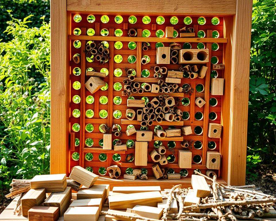 Bau des Insektenhotel Grundgerüsts