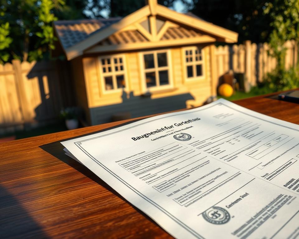 Baugenehmigung für Gartenhaus
