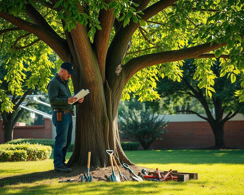 Baumkontrollen regelmäßige Instandhaltung