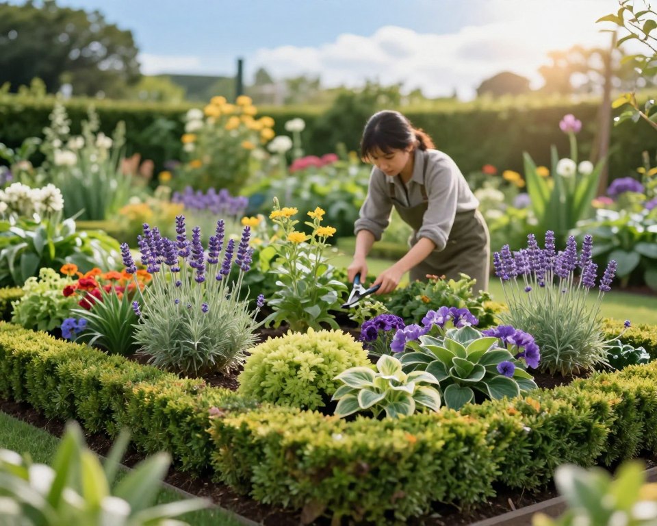 Beetpflege und Gartengestaltung