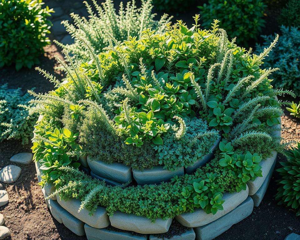 Befüllung Kräuterspirale selber Befüllung Kräuterspirale selber