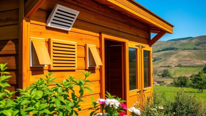 Belüftung Holz-Gartenhaus: Richtig lüften & schützen