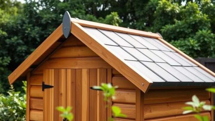 Berechnen Sie auf einfache Weise die Dachneigung ihres Gartenhauses