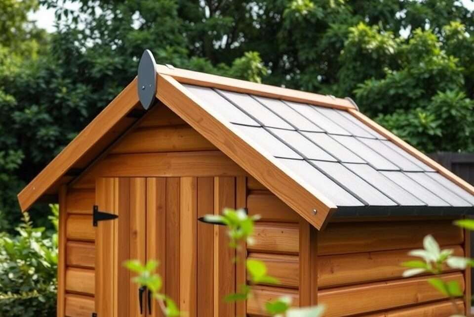 Berechnen Sie auf einfache Weise die Dachneigung ihres Gartenhauses