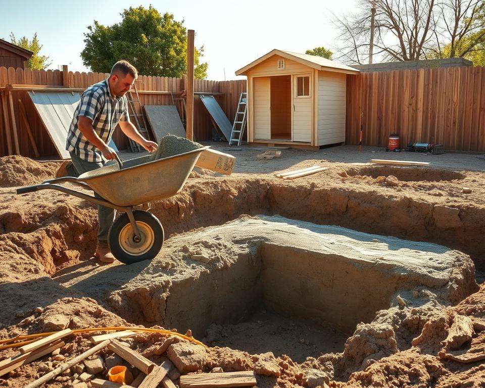 Beton anmischen einfüllen verdichten