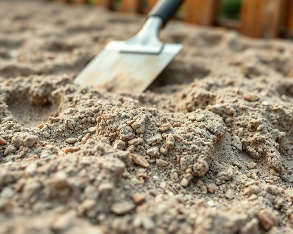 Betonmischung für Zaunpfosten
