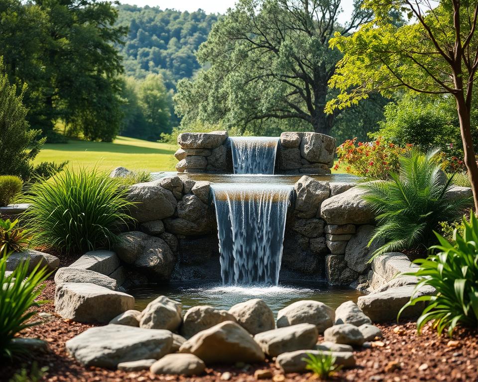 Betonwasserfall Standortwahl im Garten