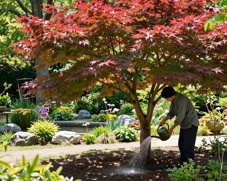 Bewässerung Japanischer Ahorn