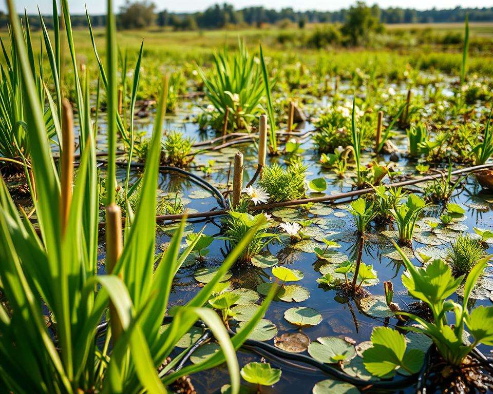 Bewässerungssystem für Sumpfbeet