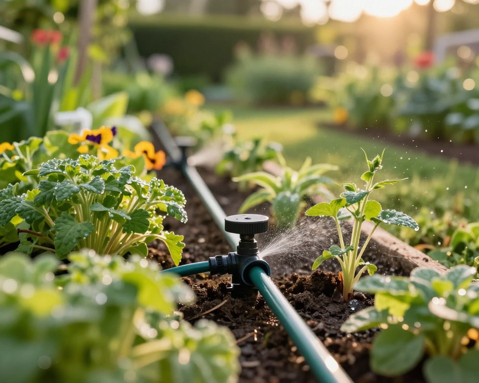 Bewässerungssystem für schmale Beete