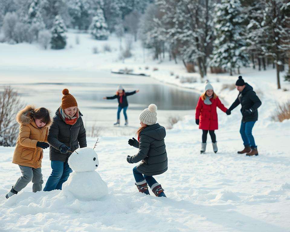 Bewegung an der frischen Luft im Winter