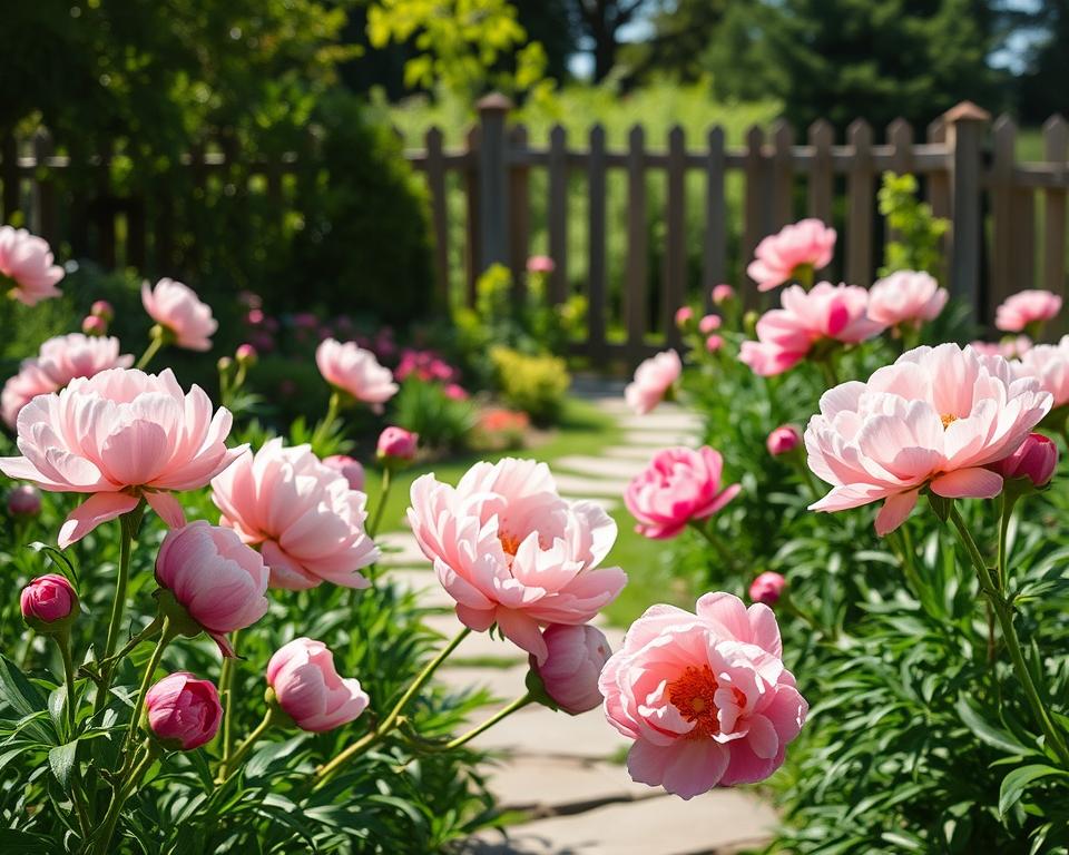 Blütezeit Pfingstrosen im Garten