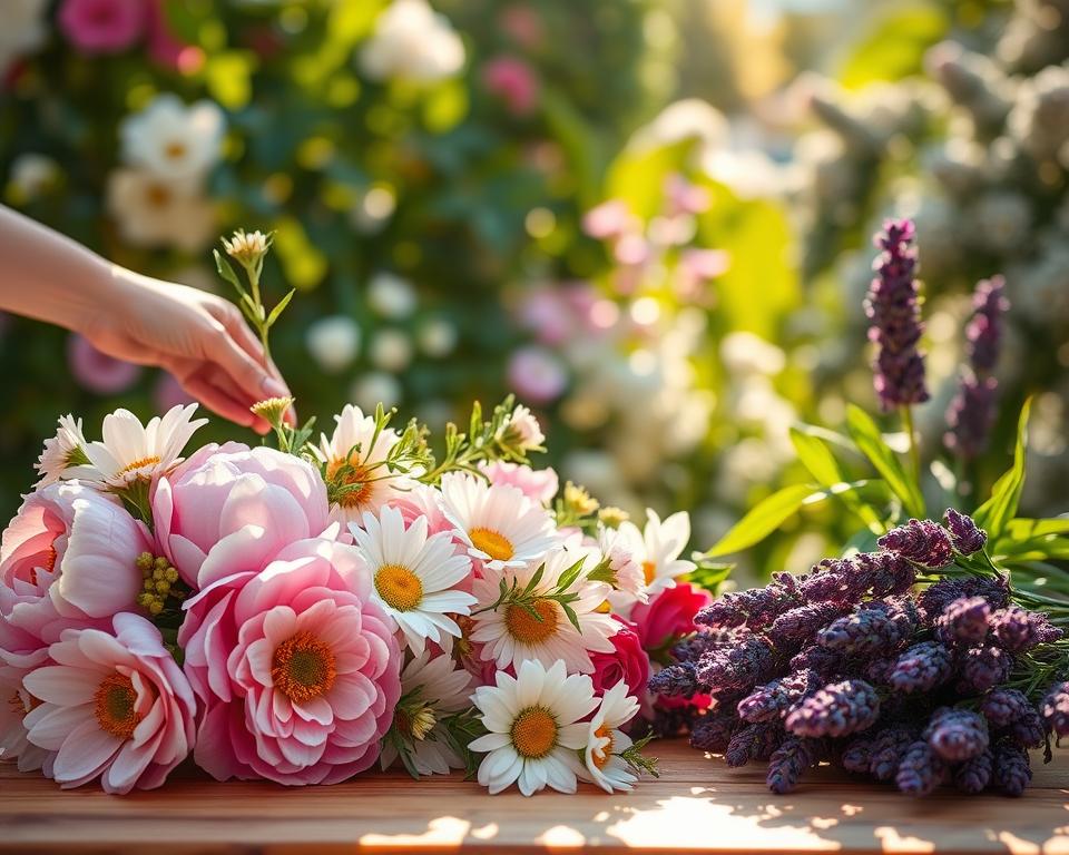 Blumen für Haarkranz Auswahl