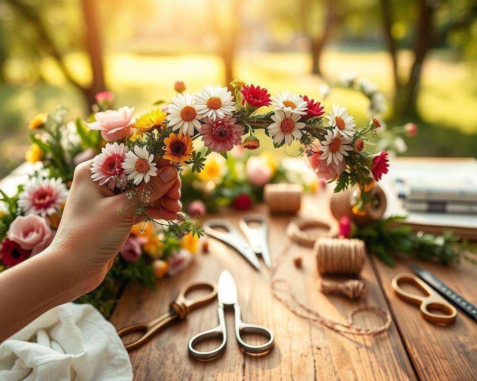 Blumenkranz Anleitung Schritt für Schritt